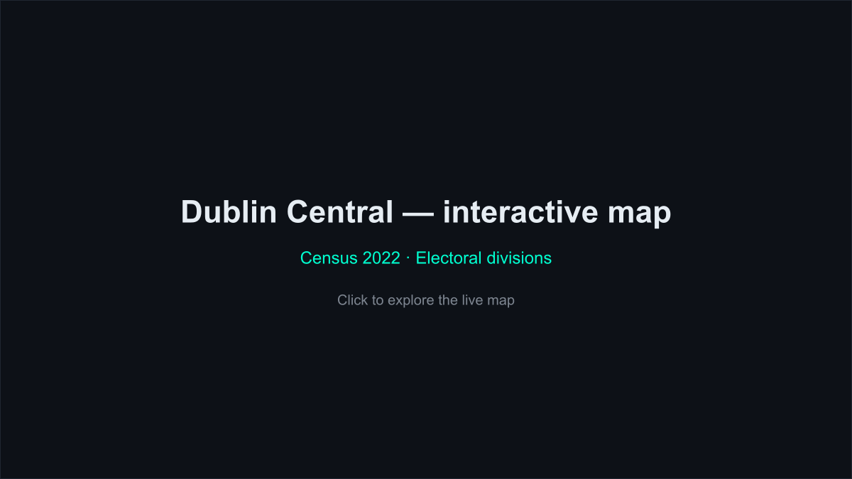 Map of the Dublin Central constituency