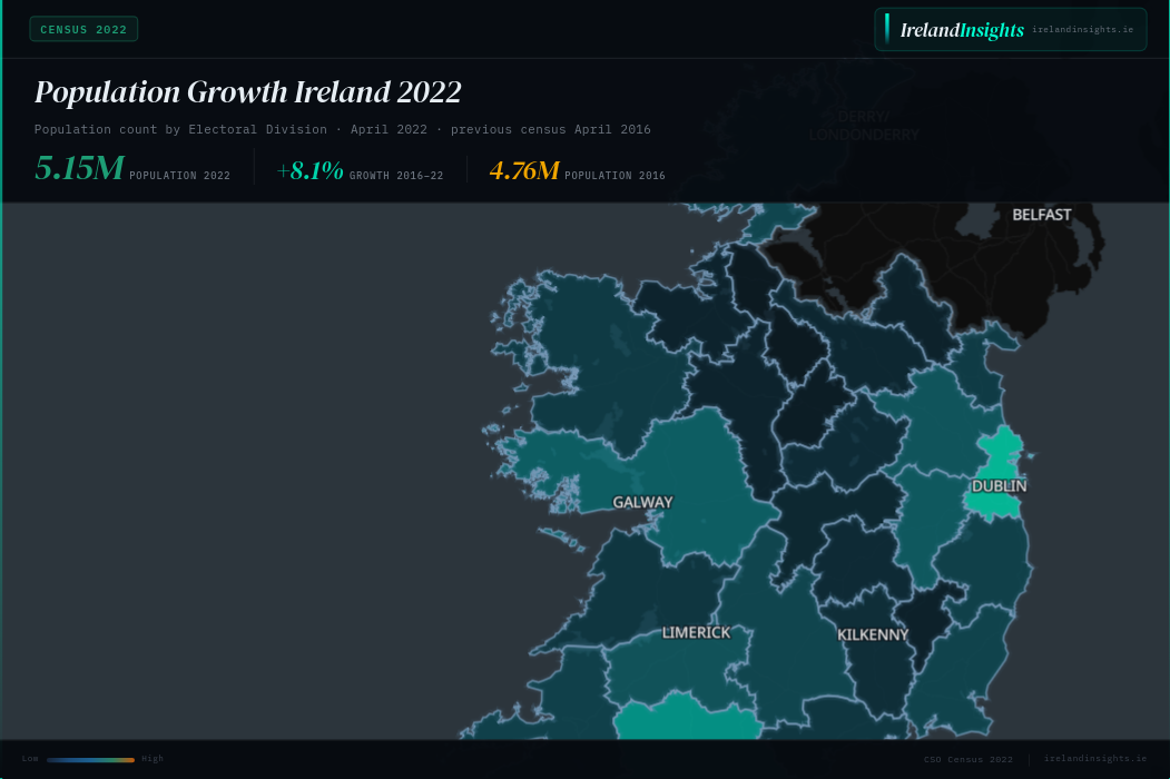 Fastest Growing Towns Ireland 2026 — Ashbourne +26% | IrelandInsights
